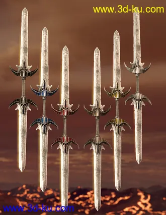 3D打印模型Vaelrog Weapons Collection的图片