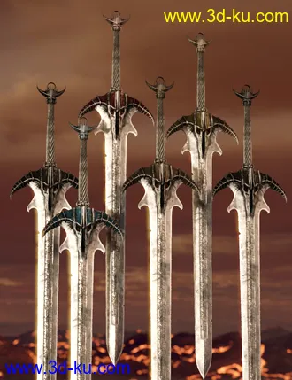 3D打印模型Vaelrog Weapons Collection的图片