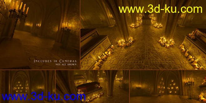 Vampire Crypt and Props模型的图片5