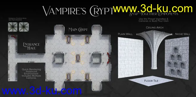 Vampire Crypt and Props模型的图片8