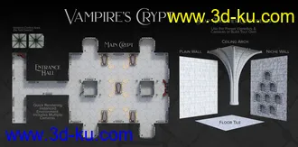 3D打印模型Vampire Crypt and Props的图片