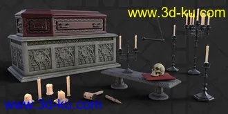 3D打印模型Vampire Crypt and Props的图片