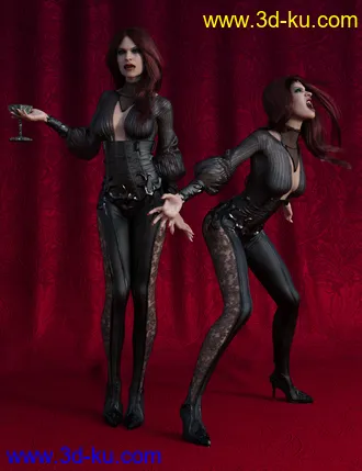 3D打印模型Vampiresque Poses for Genesis 8 Female的图片