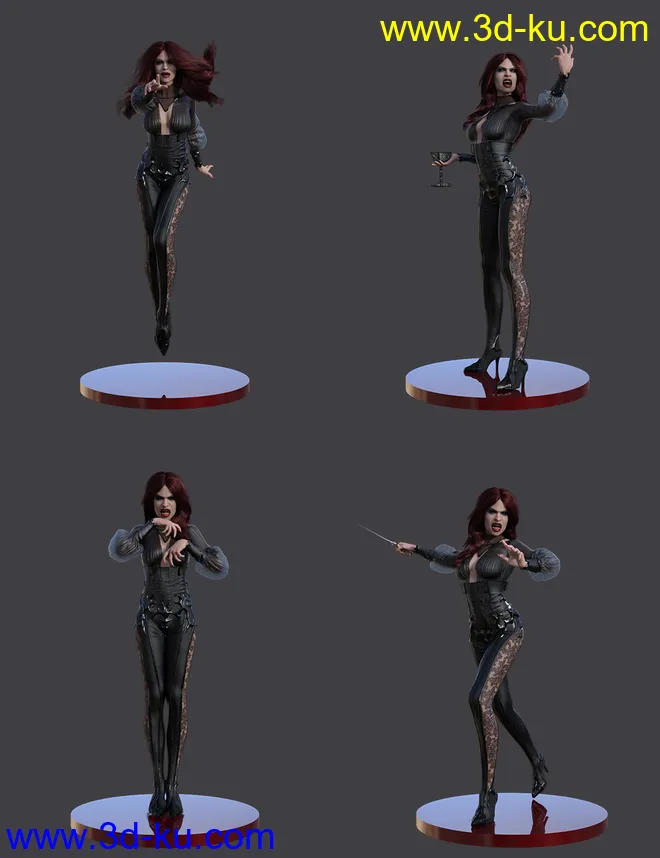 Vampiresque Poses for Genesis 8 Female模型的图片4