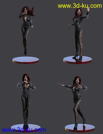 3D打印模型Vampiresque Poses for Genesis 8 Female的图片