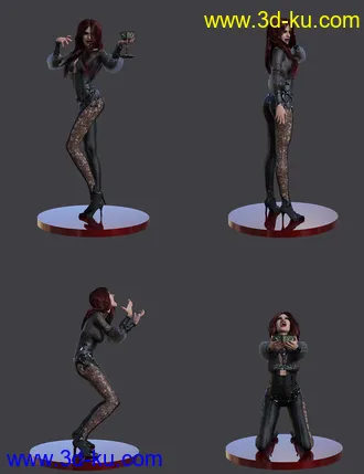3D打印模型Vampiresque Poses for Genesis 8 Female的图片