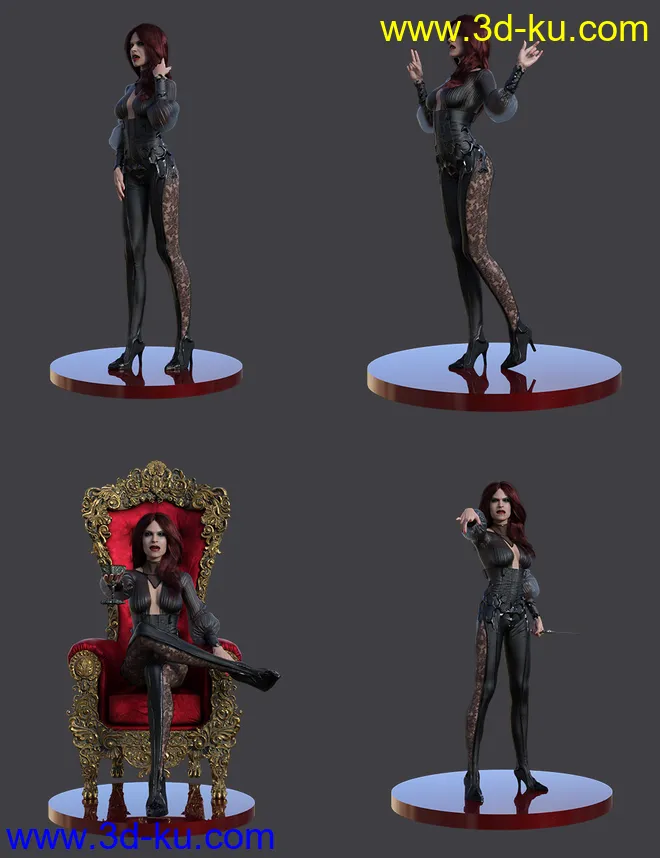 Vampiresque Poses for Genesis 8 Female模型的图片7