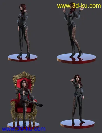 3D打印模型Vampiresque Poses for Genesis 8 Female的图片