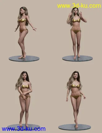 3D打印模型Veiled Poses for Genesis 8 and 8.1 Females的图片