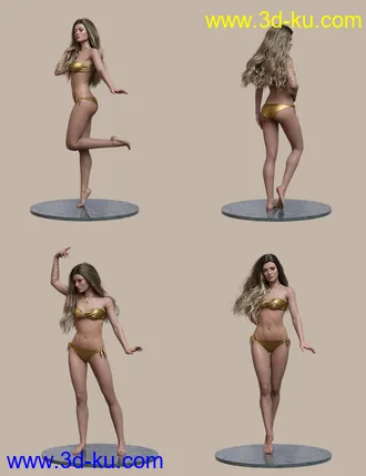 3D打印模型Veiled Poses for Genesis 8 and 8.1 Females的图片