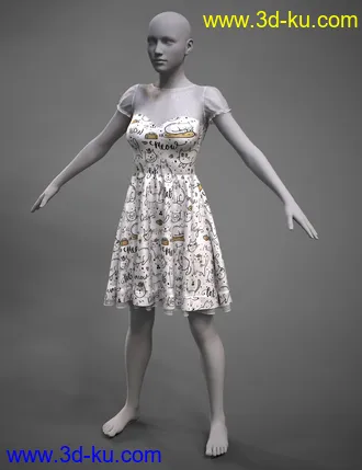 3D打印模型Versatility for Malka Dress的图片