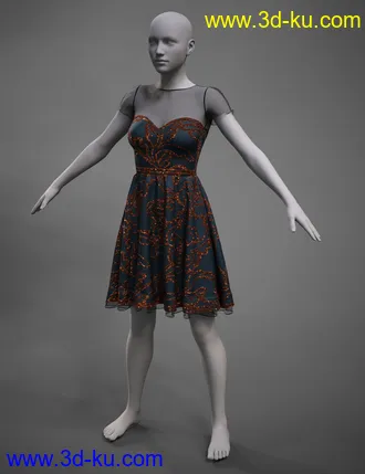 3D打印模型Versatility for Malka Dress的图片