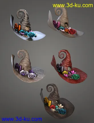 3D打印模型Versatility for ND Fantasy Hats的图片