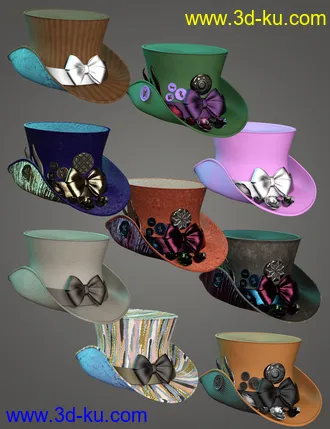 3D打印模型Versatility for ND Fantasy Hats的图片