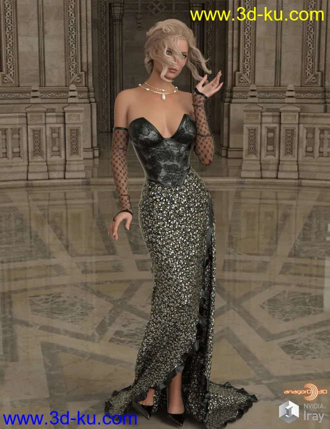 VERSUS - dForce Deadly Bride for Genesis 8 Females模型的图片1