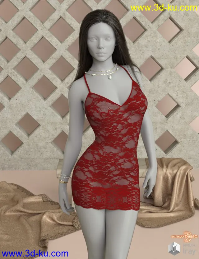 VERSUS - dForce Party Dress for Genesis 8 and 8.1 Females模型的图片1