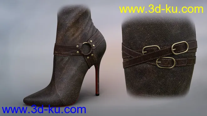 Vertigo High Heel Boots for Genesis 3, 8 and 8.1 Females模型的图片5