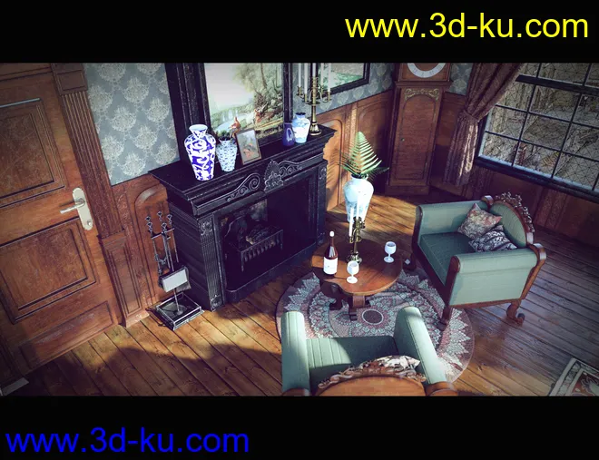 Victorian Bedroom模型的图片4