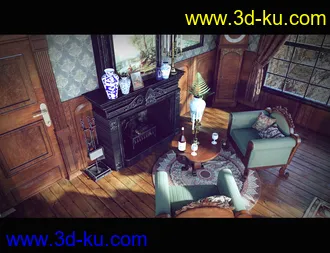 3D打印模型Victorian Bedroom的图片