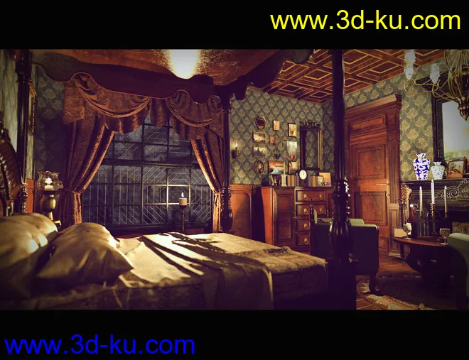 Victorian Bedroom模型的图片6