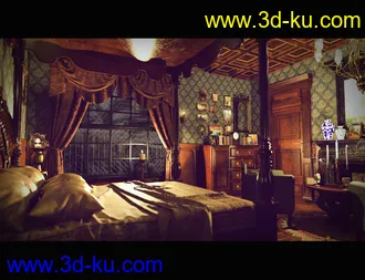 3D打印模型Victorian Bedroom的图片