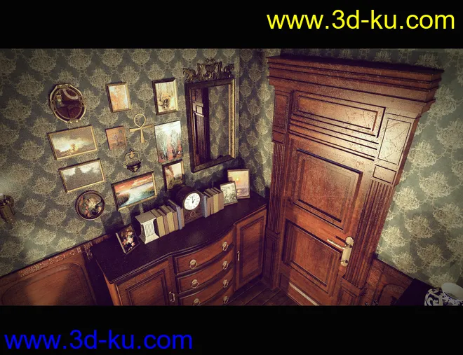 Victorian Bedroom模型的图片9