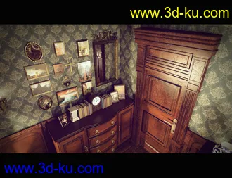 3D打印模型Victorian Bedroom的图片