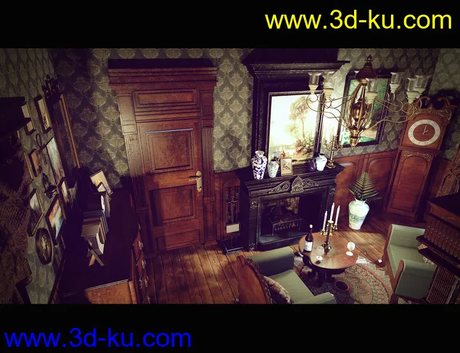 Victorian Bedroom模型的图片10