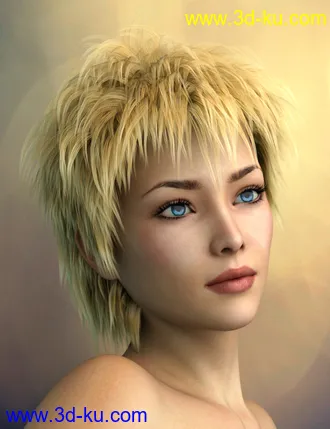 3D打印模型Vidra Hair for Genesis 3 Female(s) and Male(s)的图片