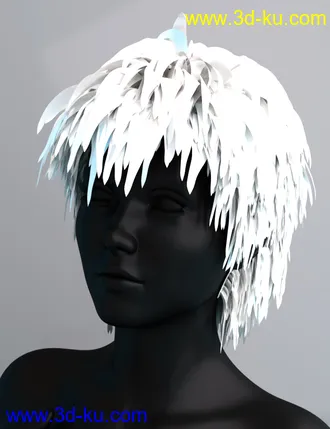 3D打印模型Vidra Hair for Genesis 3 Female(s) and Male(s)的图片