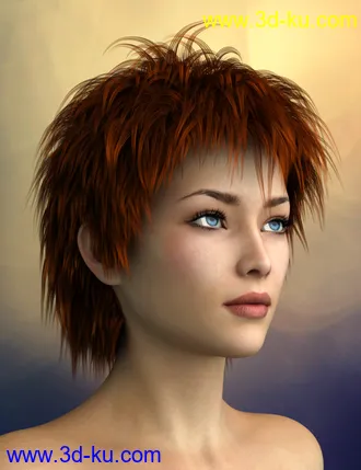 3D打印模型Vidra Hair for Genesis 3 Female(s) and Male(s)的图片