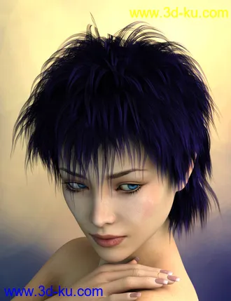3D打印模型Vidra Hair for Genesis 3 Female(s) and Male(s)的图片