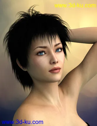 3D打印模型Vidra Hair for Genesis 3 Female(s) and Male(s)的图片