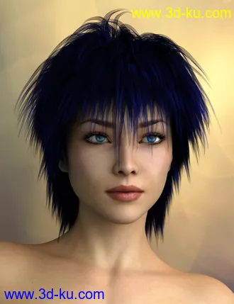 3D打印模型Vidra Hair for Genesis 3 Female(s) and Male(s)的图片