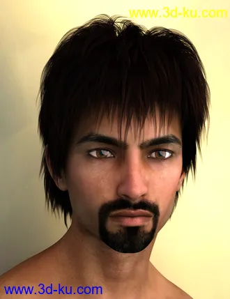 3D打印模型Vidra Hair for Genesis 3 Female(s) and Male(s)的图片