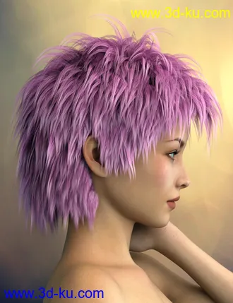 3D打印模型Vidra Hair for Genesis 3 Female(s) and Male(s)的图片