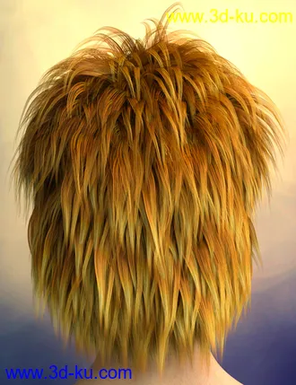 3D打印模型Vidra Hair for Genesis 3 Female(s) and Male(s)的图片