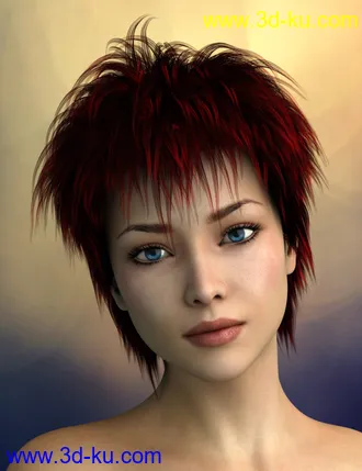 3D打印模型Vidra Hair for Genesis 3 Female(s) and Male(s)的图片