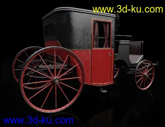 3D打印模型Vintage Carriages 2 - Brougham & Omnibus的图片