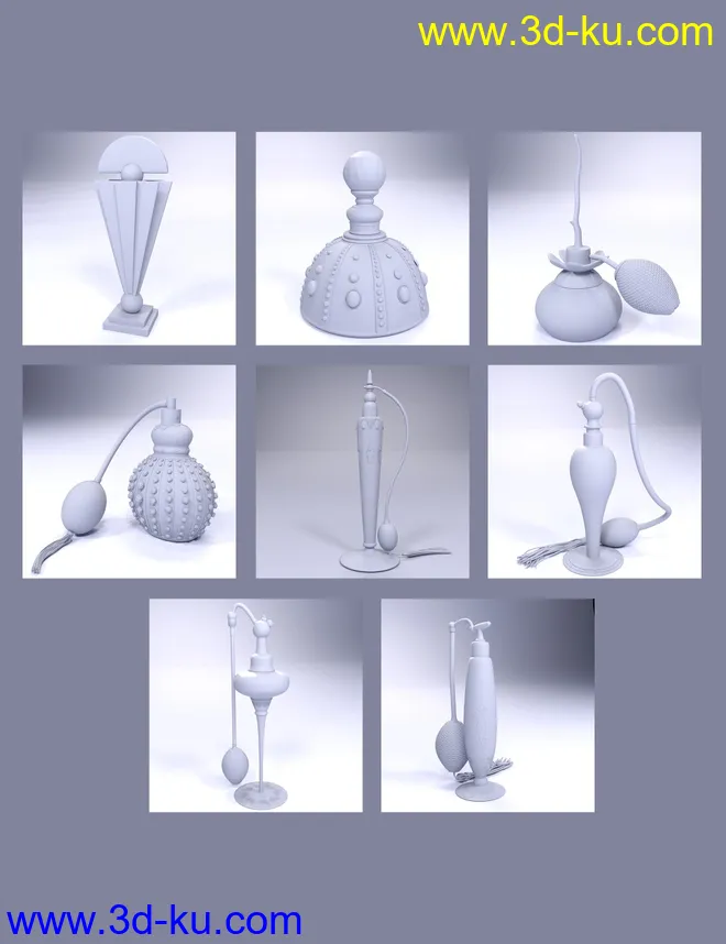 Vintage Perfume Bottles模型的图片5