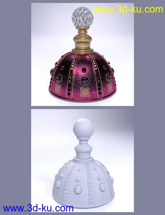 3D打印模型Vintage Perfume Bottles的图片