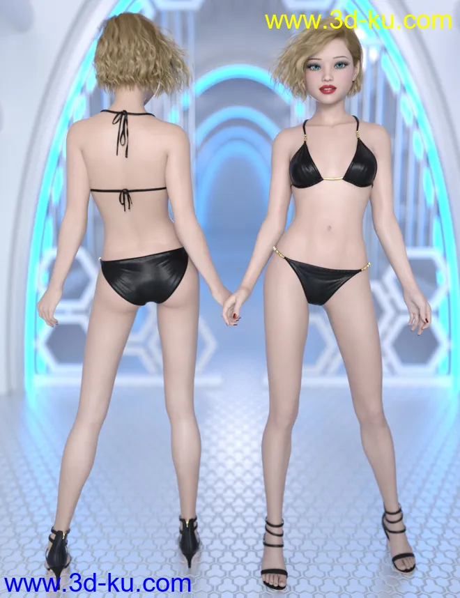 Violetta for Genesis 8 Female模型的图片3
