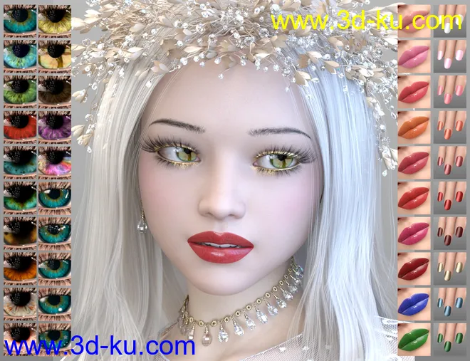 Violetta for Genesis 8 Female模型的图片4