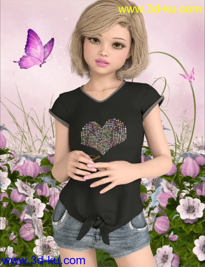 Violetta for Genesis 8 Female模型的图片8
