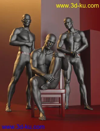 3D打印模型Virile Poses for Genesis 8 Male的图片