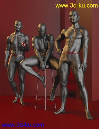 3D打印模型Virile Poses for Genesis 8 Male的图片