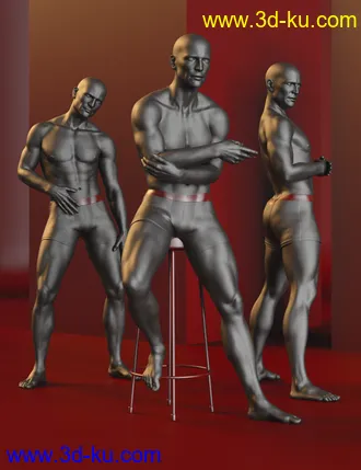3D打印模型Virile Poses for Genesis 8 Male的图片
