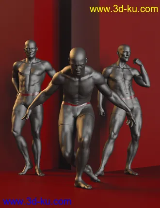 3D打印模型Virile Poses for Genesis 8 Male的图片