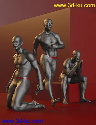 3D打印模型Virile Poses for Genesis 8 Male的图片