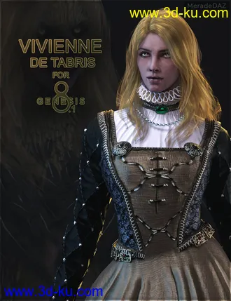 3D打印模型Vivienne De Tabris For Genesis 8 and 8.1 Female的图片